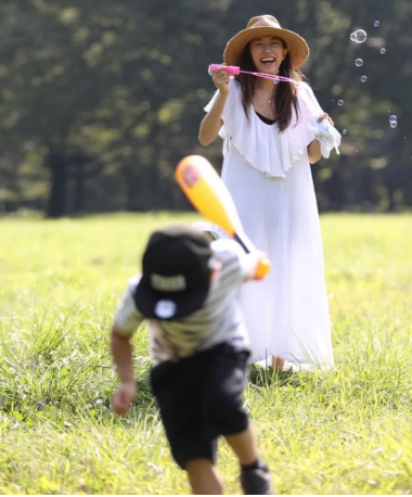 里田まい　息子　野球