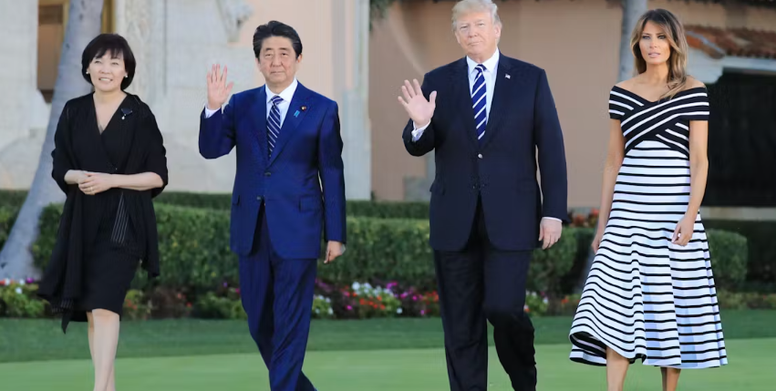 安倍昭恵　安倍晋三　トランプ　メラニア